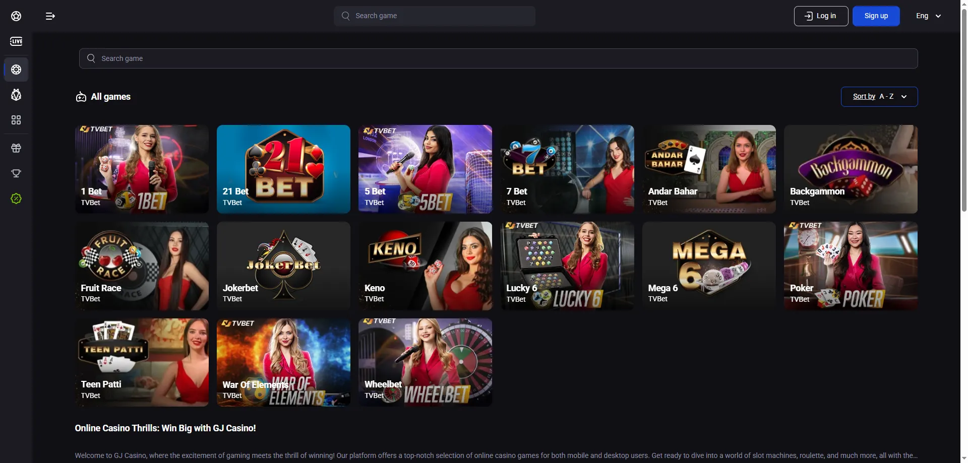 GJ Casino mobiilirakendus Android ja iOS — mängi kõikjal